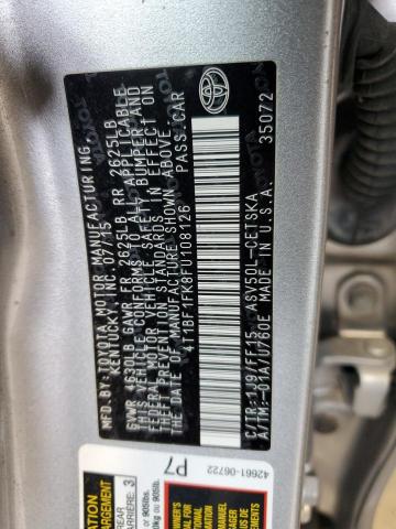 2015 TOYOTA CAMRY LE - 4T1BF1FK8FU108126