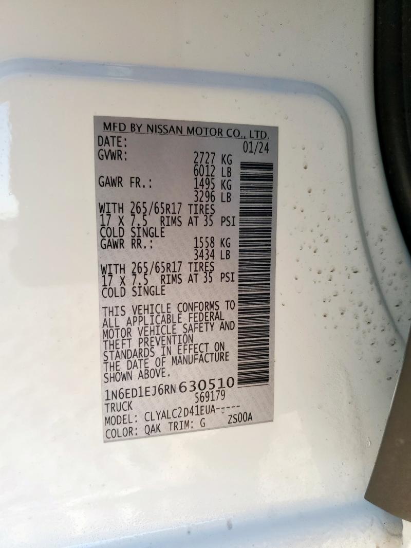 2024 NISSAN FRONTIER S #3283772422