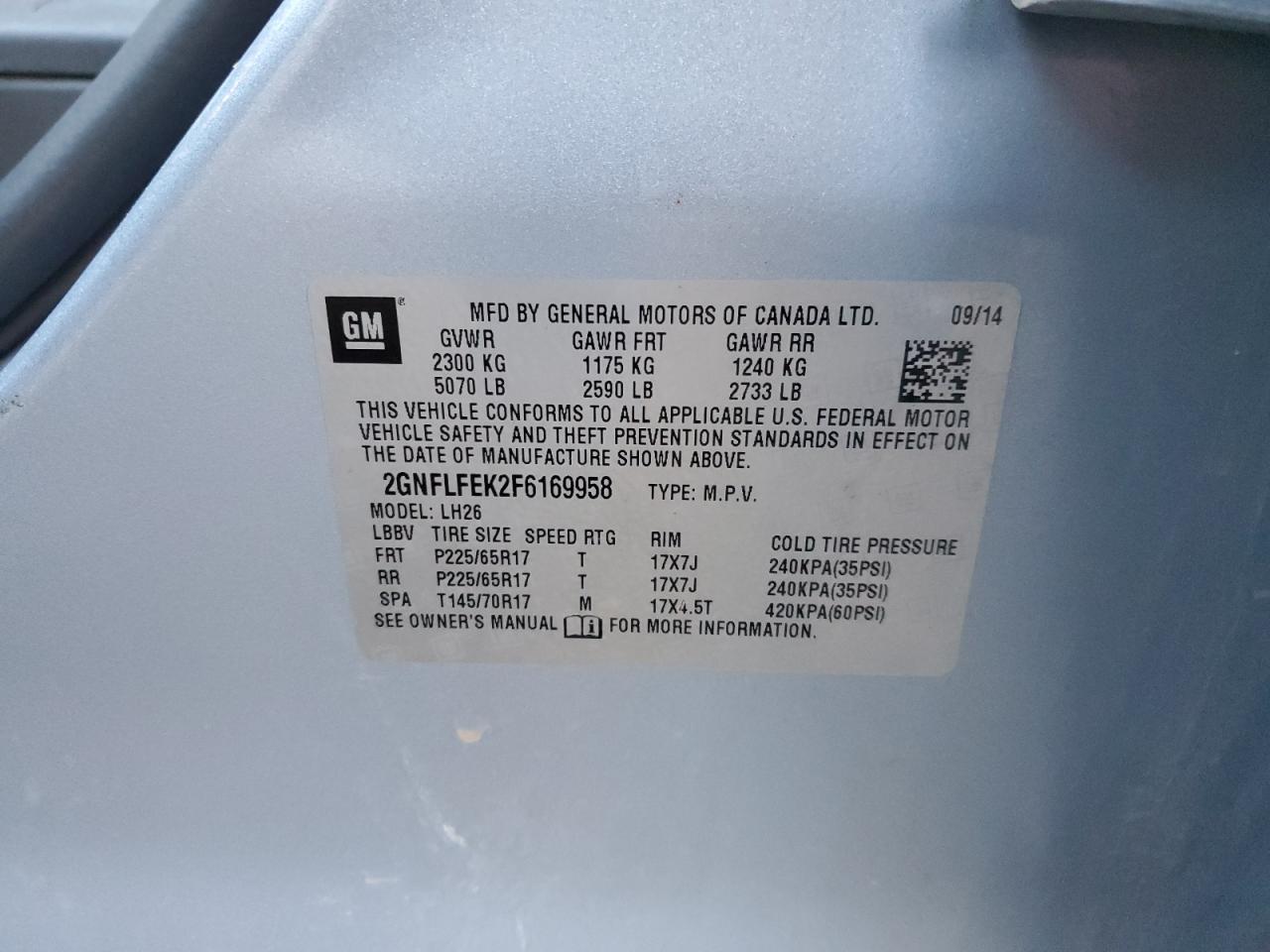 CHEVROLET EQUINOX LT