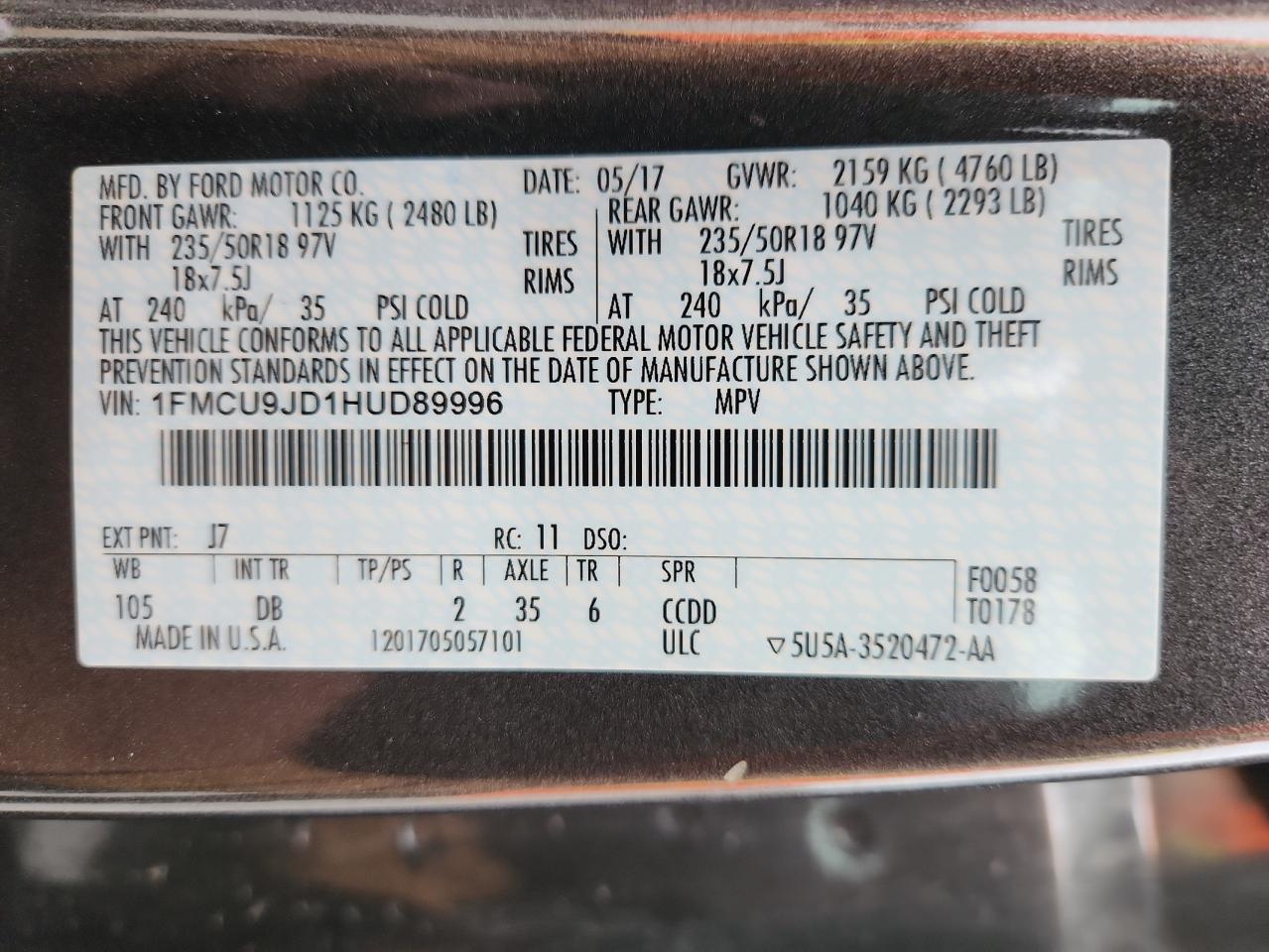 FORD ESCAPE TITANIUM