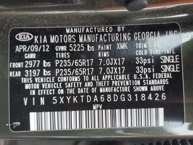 2013 KIA SORENTO LX - 5XYKTDA68DG318426