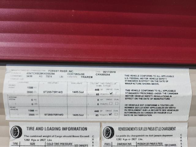 2019 FOREST RIVER PATRIOT #3285832930