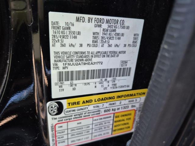 2017 FORD EXPEDITION #3293307470