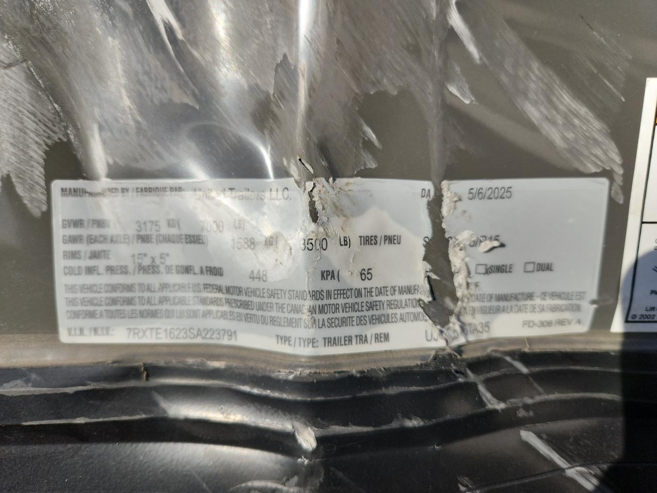 Lot #3286676295 2025 UNITED EXPRESSLINE UJ-8516TA3