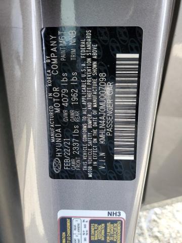 2021 HYUNDAI ELANTRA LI #3302879891