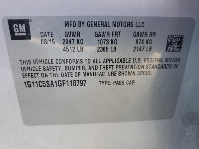 2016 CHEVROLET MALIBU LIM #3287876113