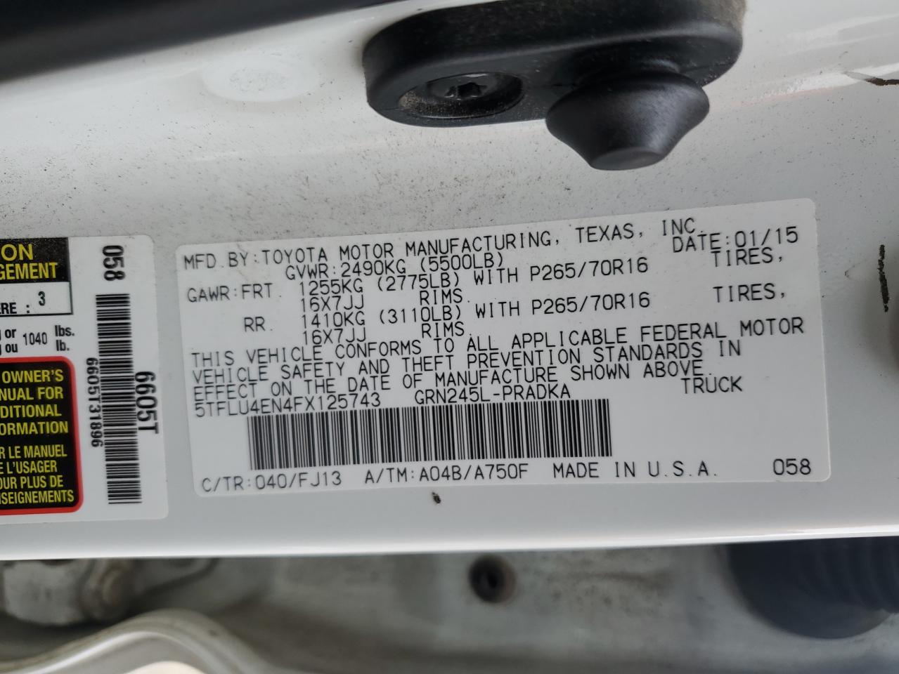 TOYOTA TACOMA DOUBLE CAB