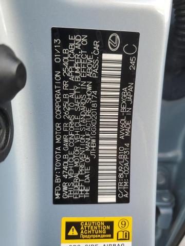 2013 LEXUS ES 300H #3310343006