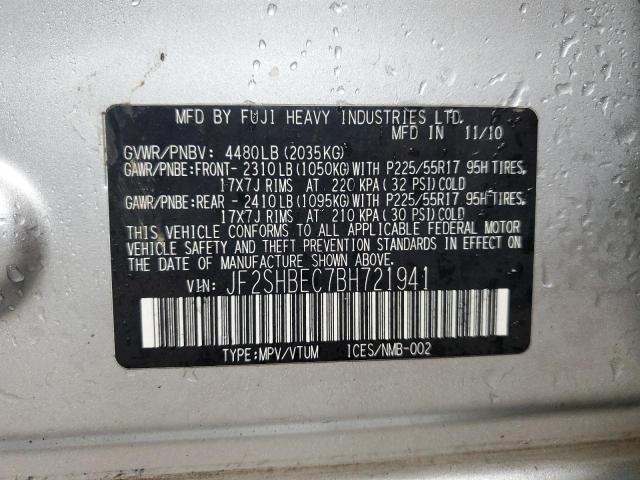 2011 SUBARU FORESTER L #3291340149