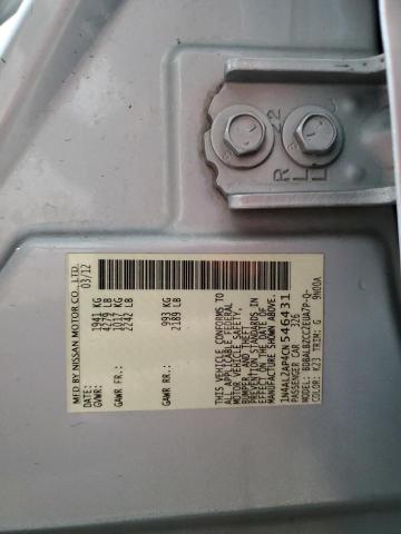 2012 NISSAN ALTIMA S W #3283989828