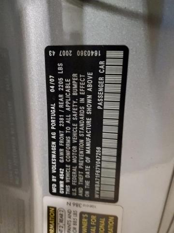 2007 VOLKSWAGEN EOS 2.0T #3301844376