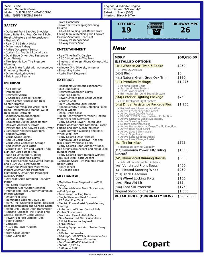 2022 MERCEDES-BENZ GLE 350 4M #3296424633