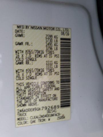 2016 NISSAN FRONTIER S #3280620421