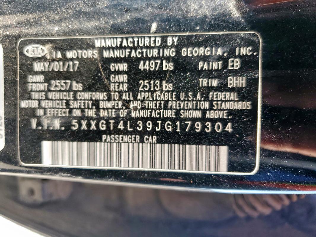 2018 KIA OPTIMA LX #3282440296