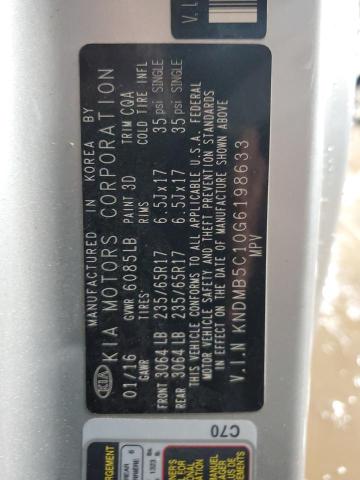 2016 KIA SEDONA LX #3293453483