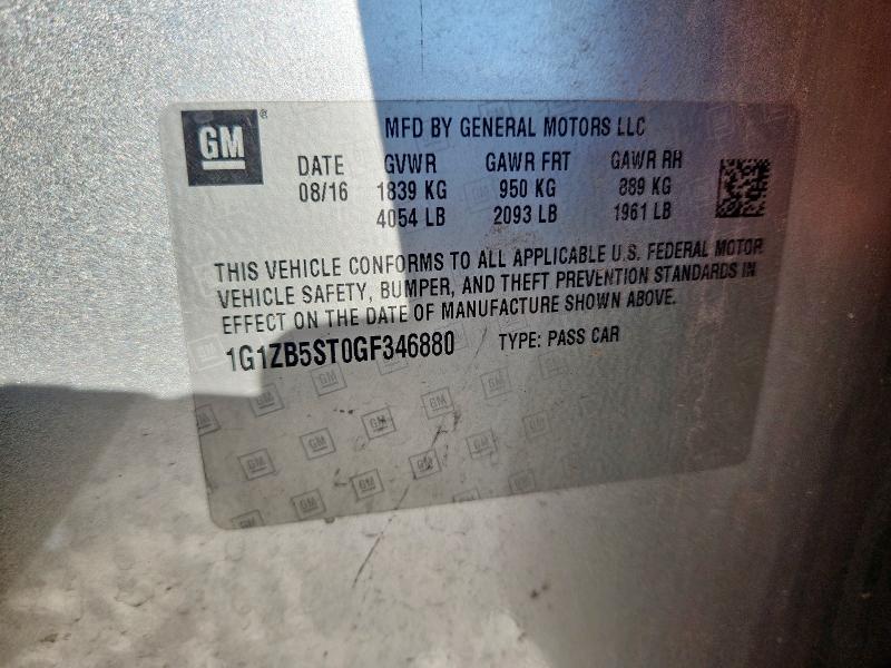 2016 CHEVROLET MALIBU LS - 1G1ZB5ST0GF346880