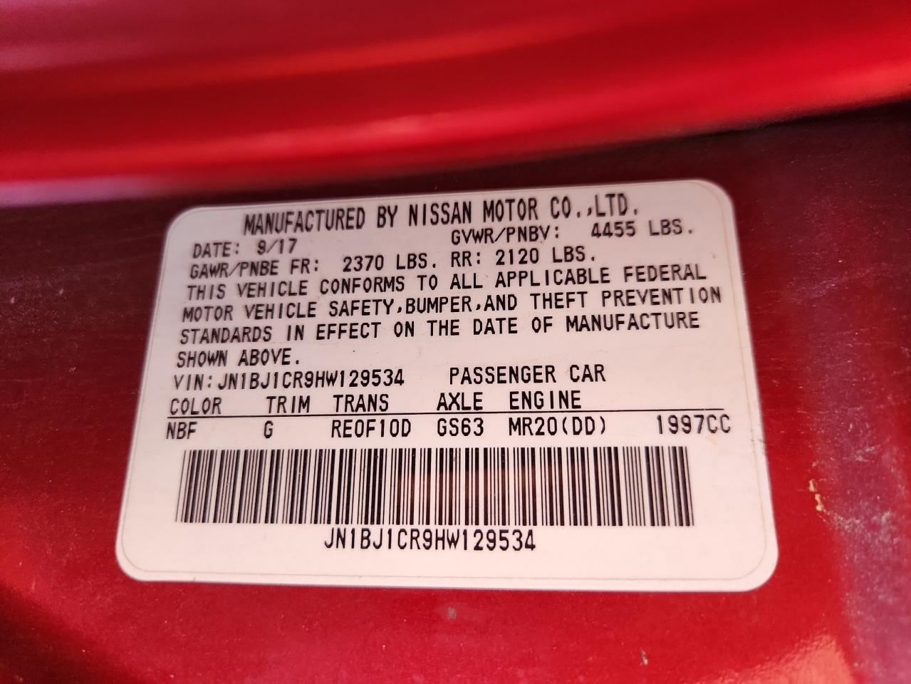 NISSAN ROGUE SPORT S