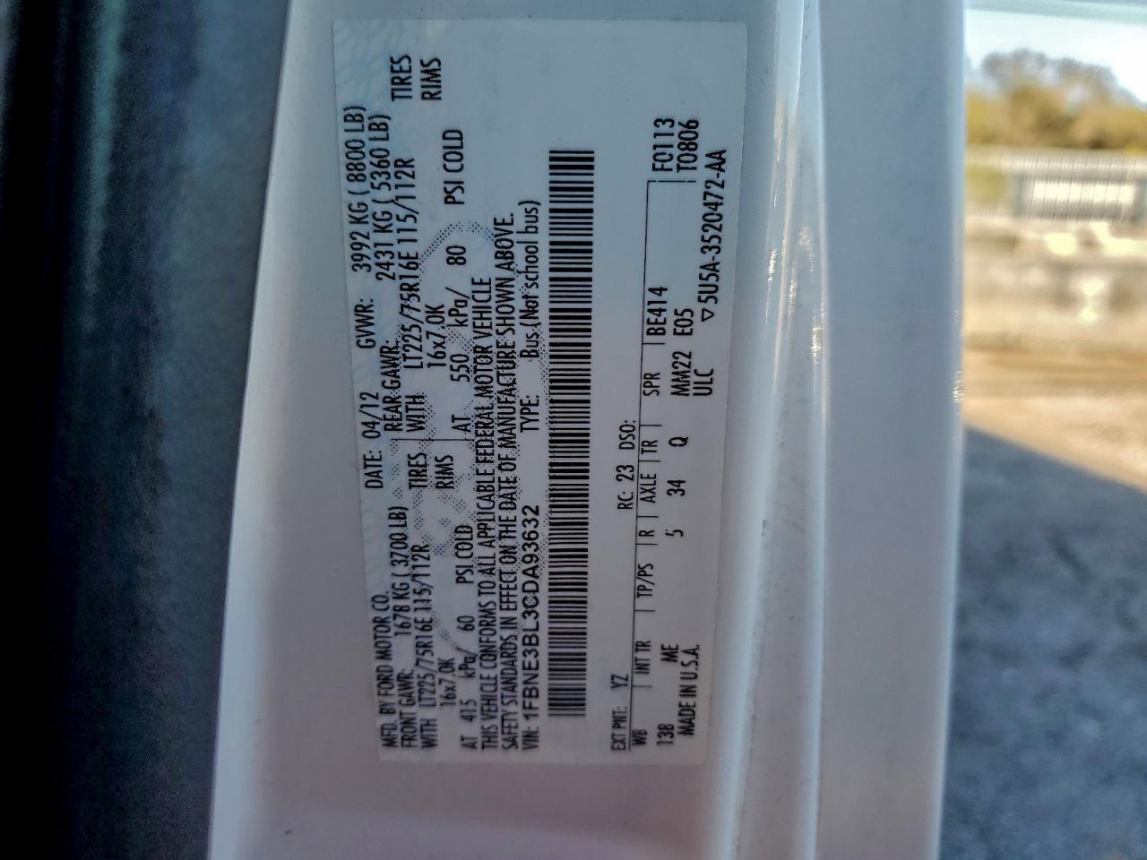 FORD ECONOLINE E350 SUPER DUTY WAGON