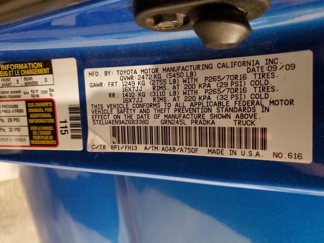 TOYOTA TACOMA DOUBLE CAB