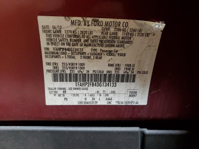 2013 FORD TAURUS LIM - 1FAHP2F84DG134133