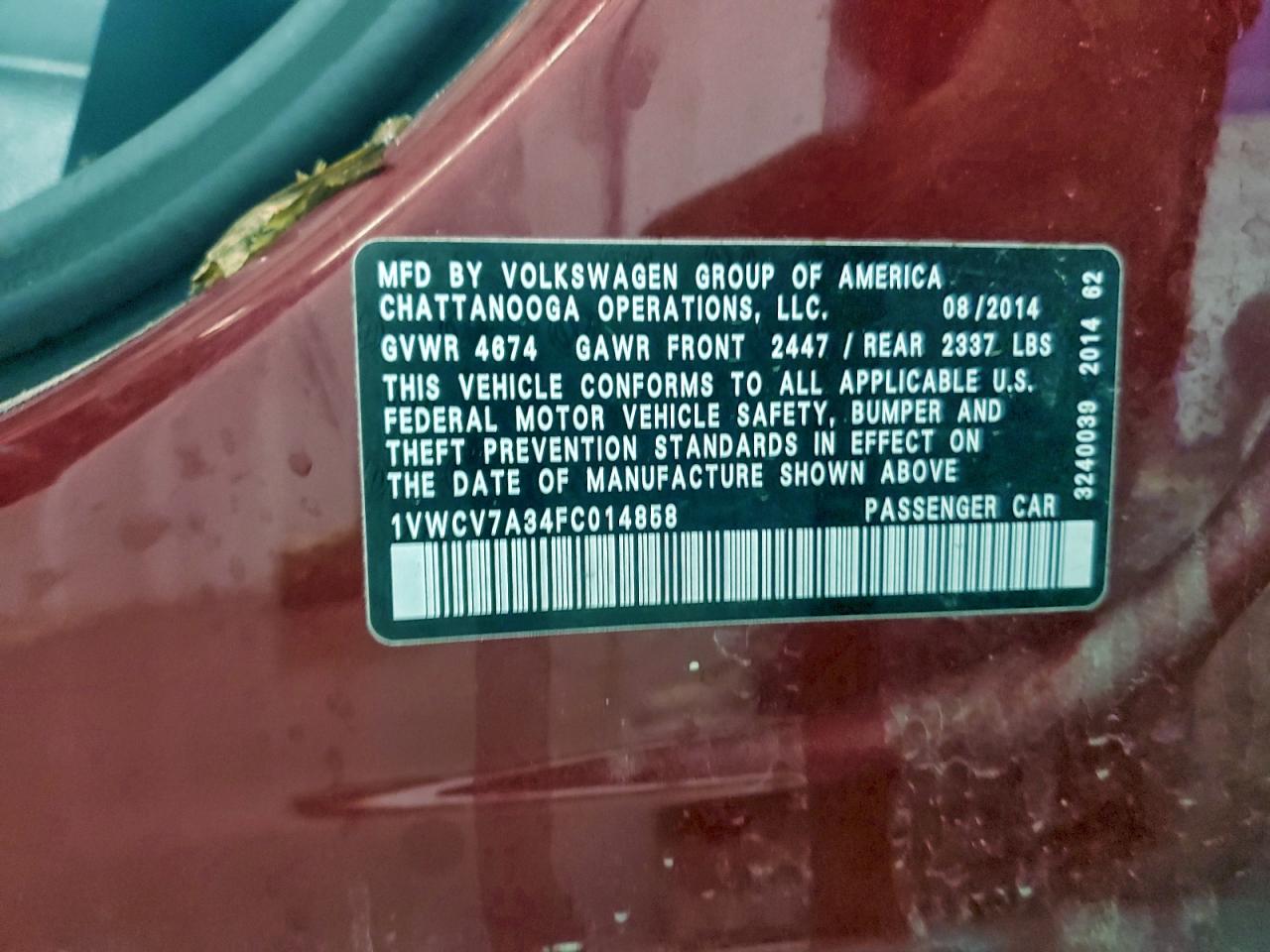 VOLKSWAGEN PASSAT SEL