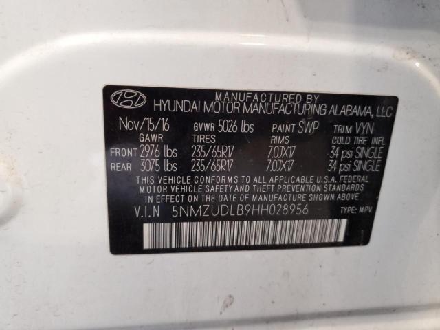 2017 HYUNDAI SANTA FE S #3301844374