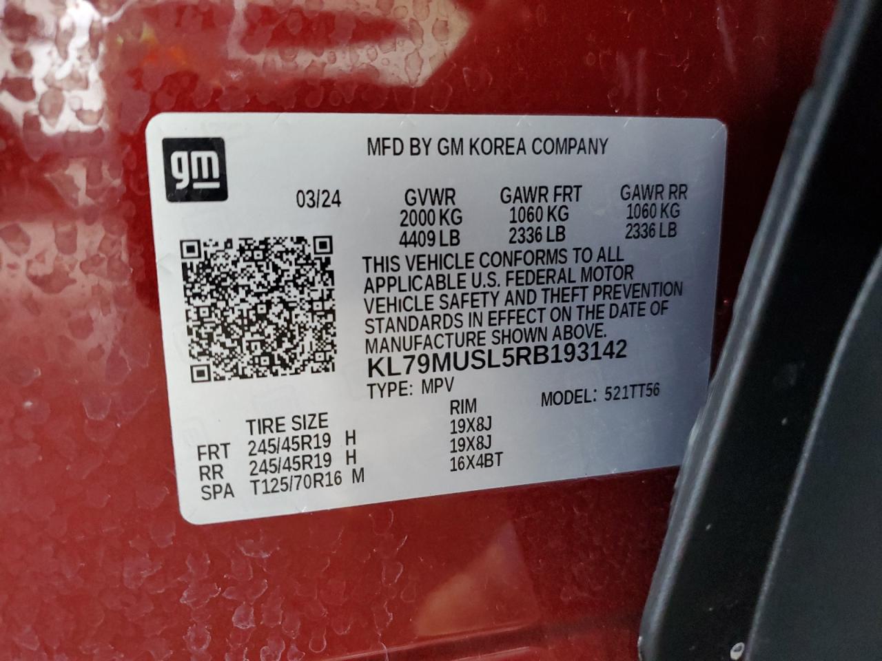 CHEVROLET TRAILBLAZER RS