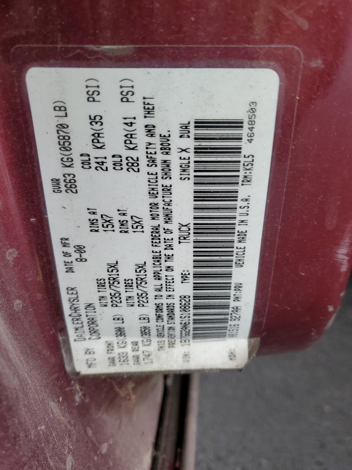 Lot #3297913794 2001 DODGE DAKOTA QUA