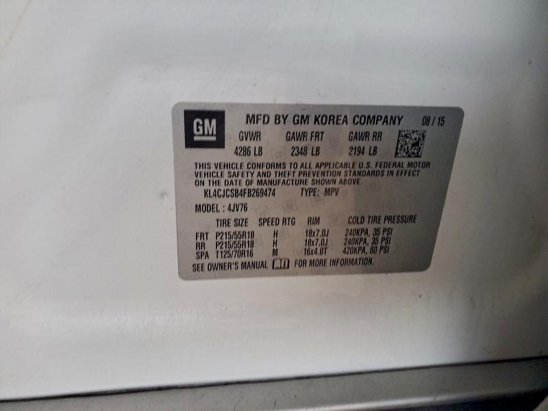 2015 BUICK ENCORE #3302869937