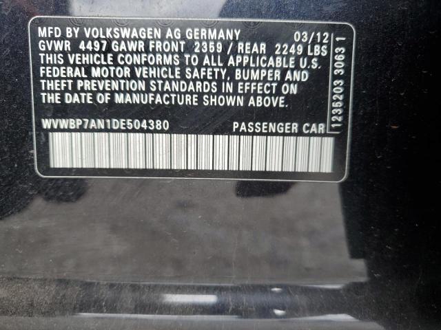 2013 VOLKSWAGEN CC SPORT #3292374269