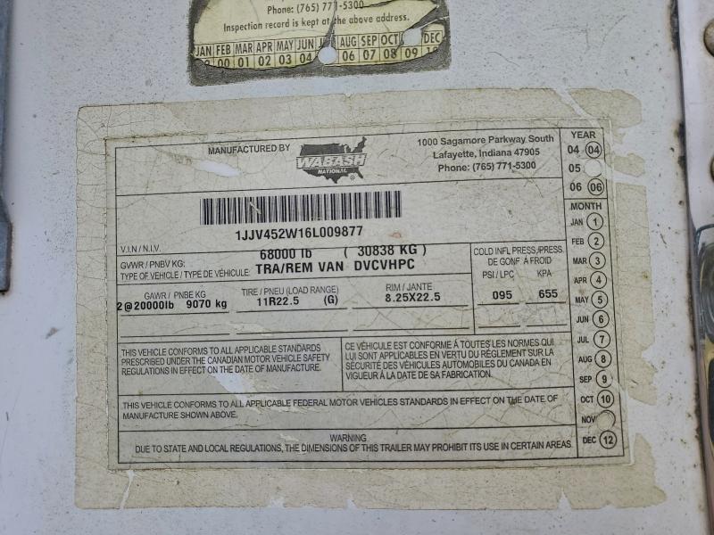 2006 WABASH 45'TRAILER #3311465258