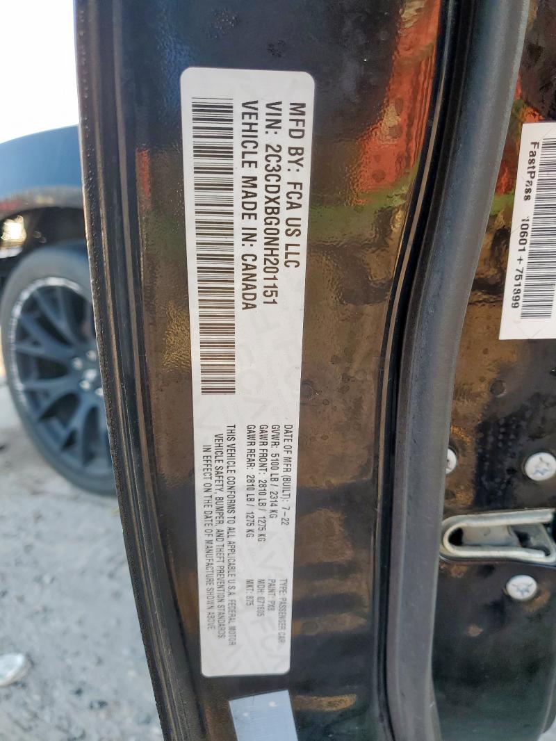 2022 DODGE CHARGER SX #3305749800