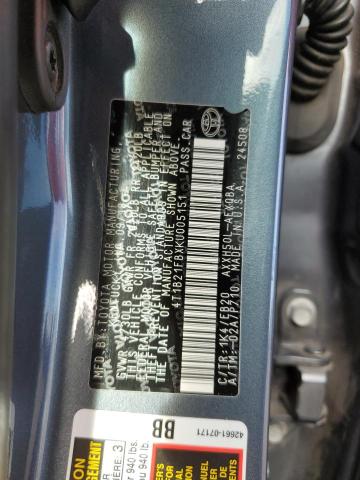 2019 TOYOTA AVALON XLE #3294438547