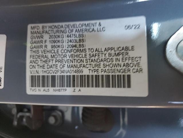 2022 HONDA ACCORD SPO #3296417663