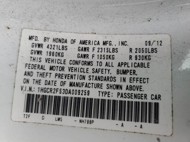 2013 HONDA ACCORD SPO #3303723460