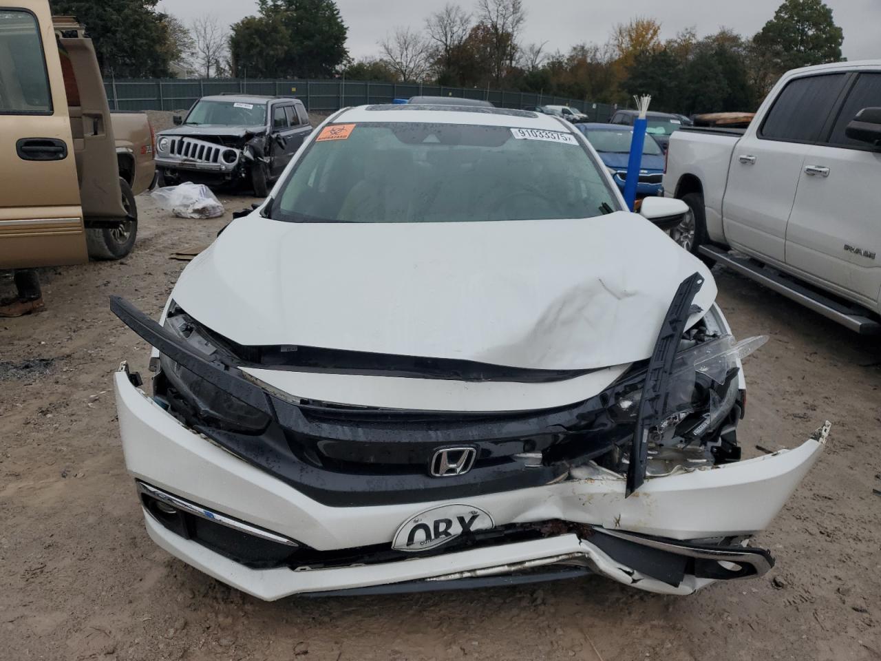 Lot #3308443300 2021 HONDA CIVIC EXL