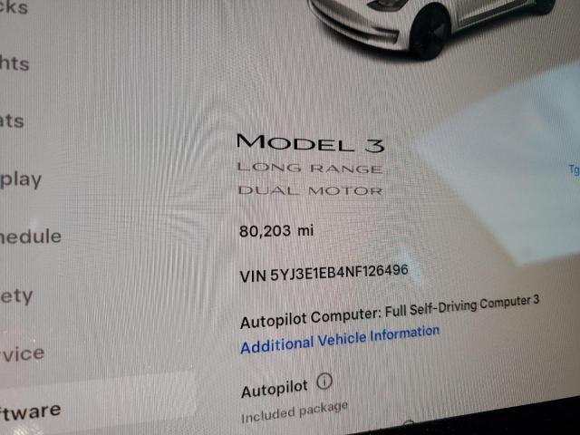 2022 TESLA MODEL 3 #3287473991