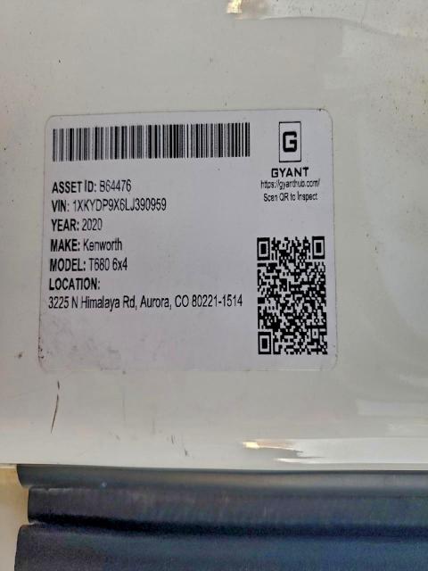 2020 KENWORTH T680 #3309228627