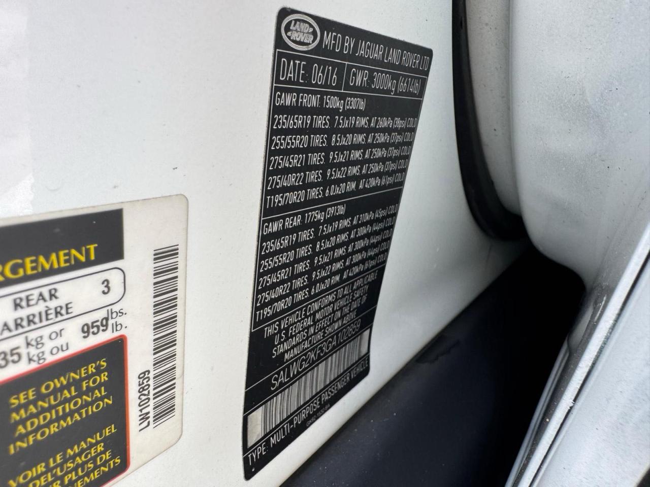 LAND ROVER RANGE ROVER SE