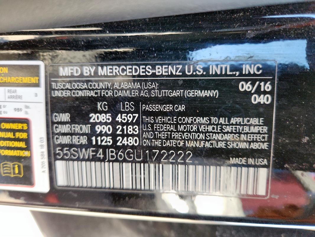 2016 MERCEDES-BENZ C 300 #3287280986