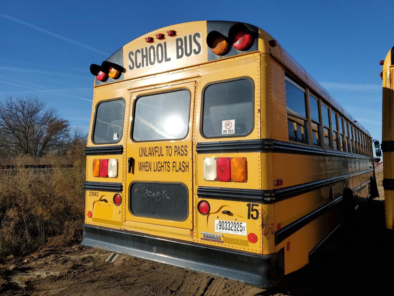 Lot #3285637323 2013 THOMAS SCHOOL BUS