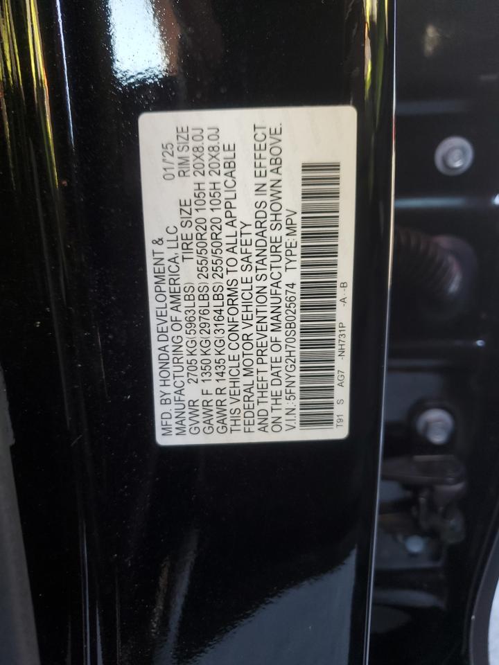 Lot #3302729079 2025 HONDA PILOT TOUR