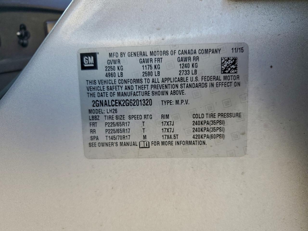 CHEVROLET EQUINOX LT