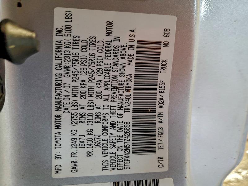2007 TOYOTA TACOMA #3303820423