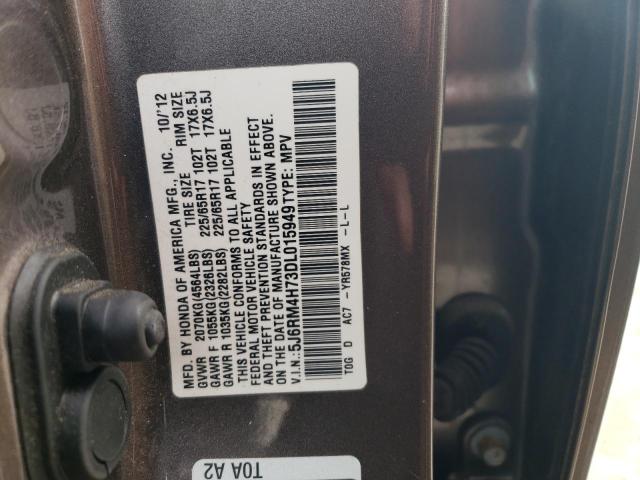 2013 HONDA CR-V EXL - 5J6RM4H73DL015949