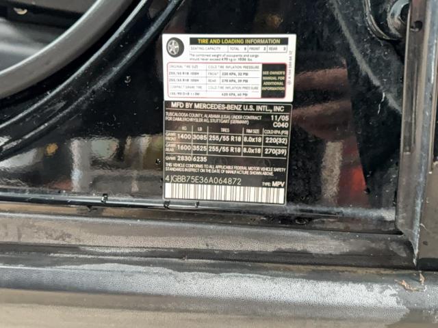 2006 MERCEDES-BENZ ML 500 #3290299254