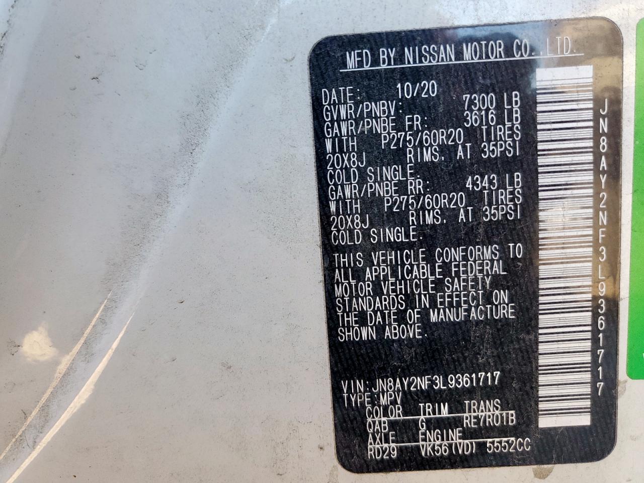 NISSAN ARMADA PLATINUM