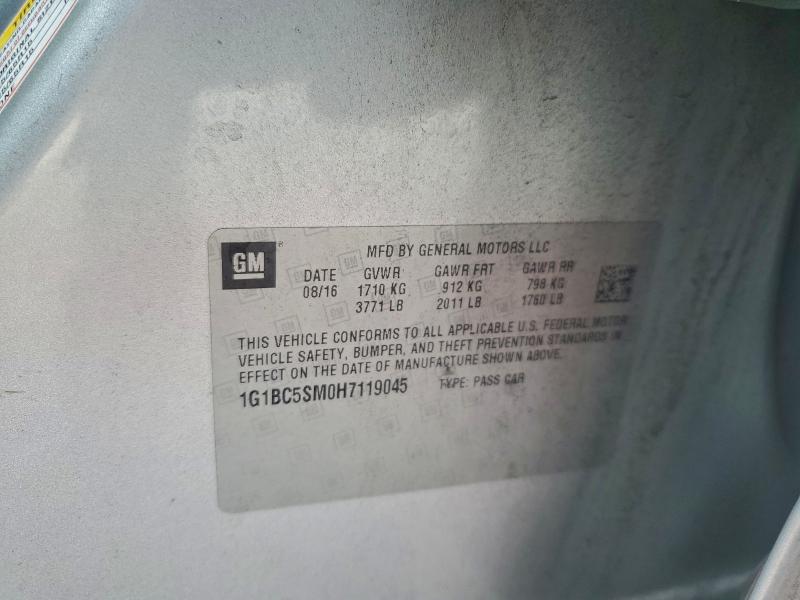 2017 CHEVROLET CRUZE LS #3301691626