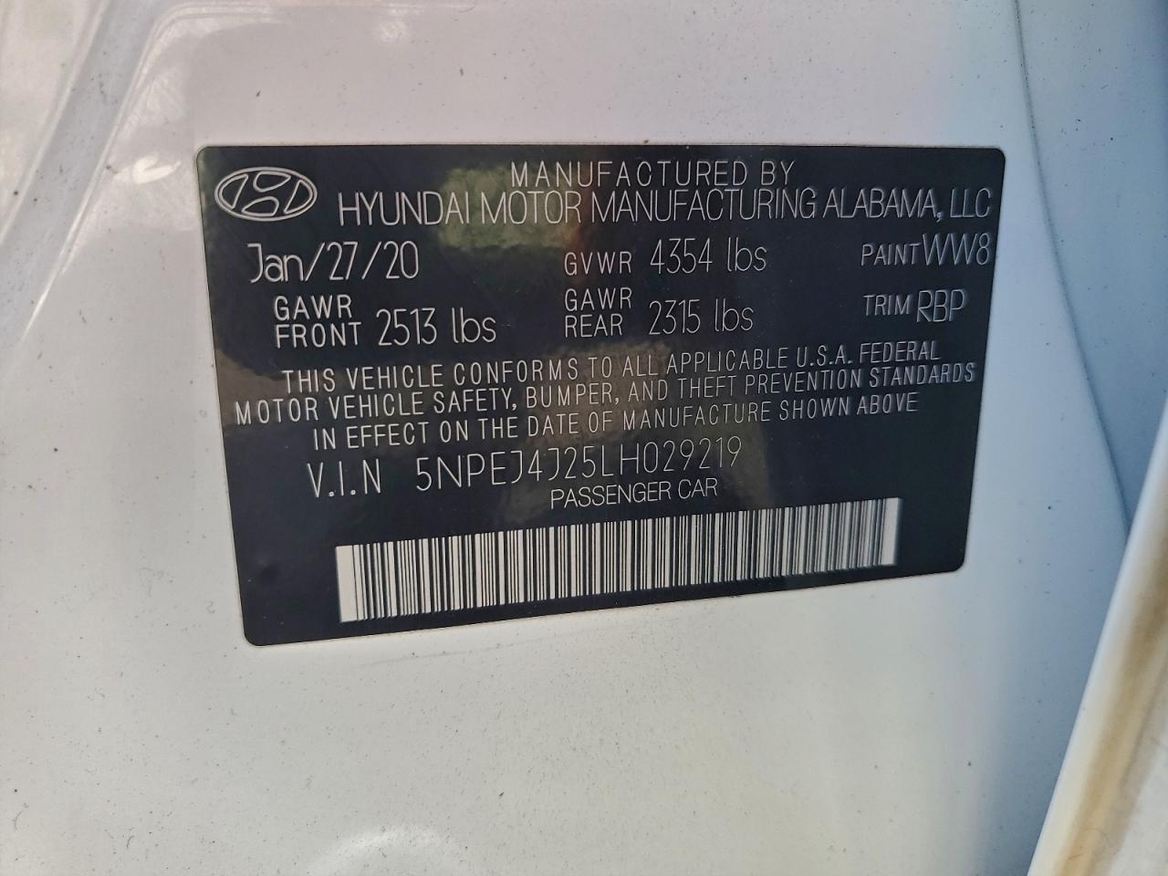 HYUNDAI SONATA SEL PLUS