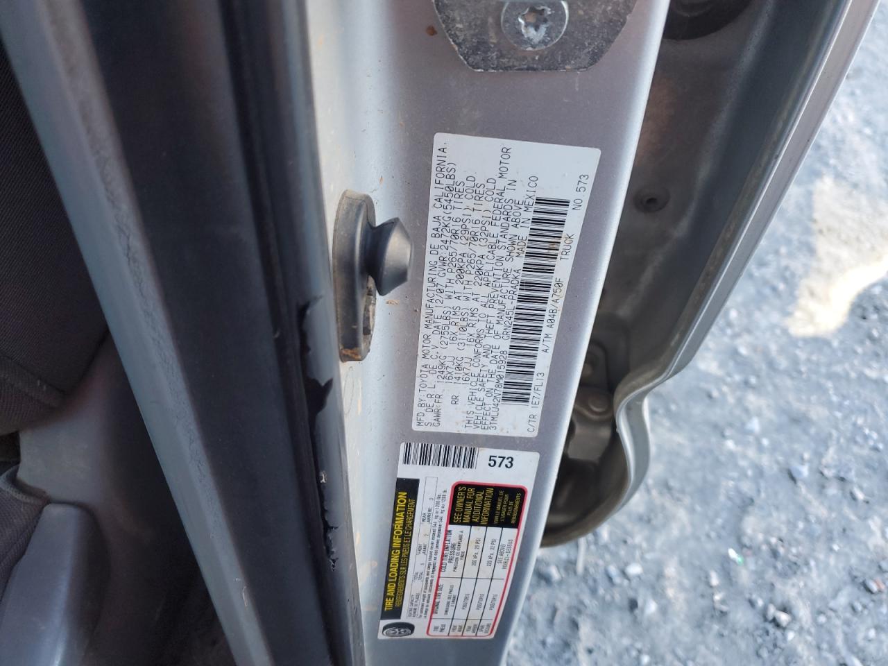 Lot #3304629963 2008 TOYOTA TACOMA DOU